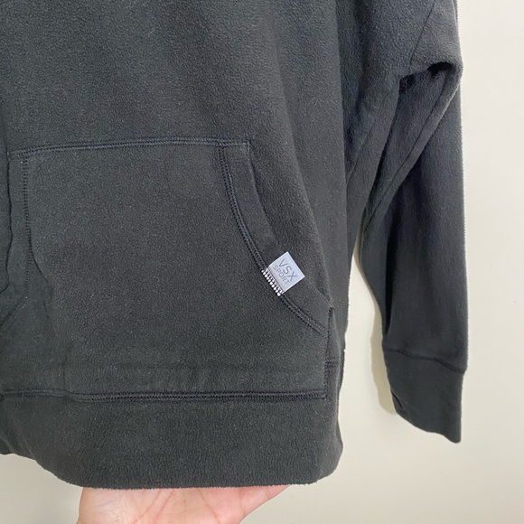 Victoria’s Secret VSX Sport Women's Size Small Black Fleece Sweatshirt Hooded - Picture 4 of 9